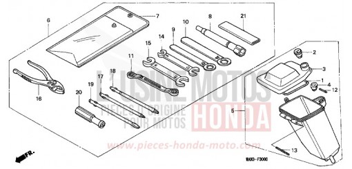 OUTILS/BOITE A OUTILS NX650S de 1995